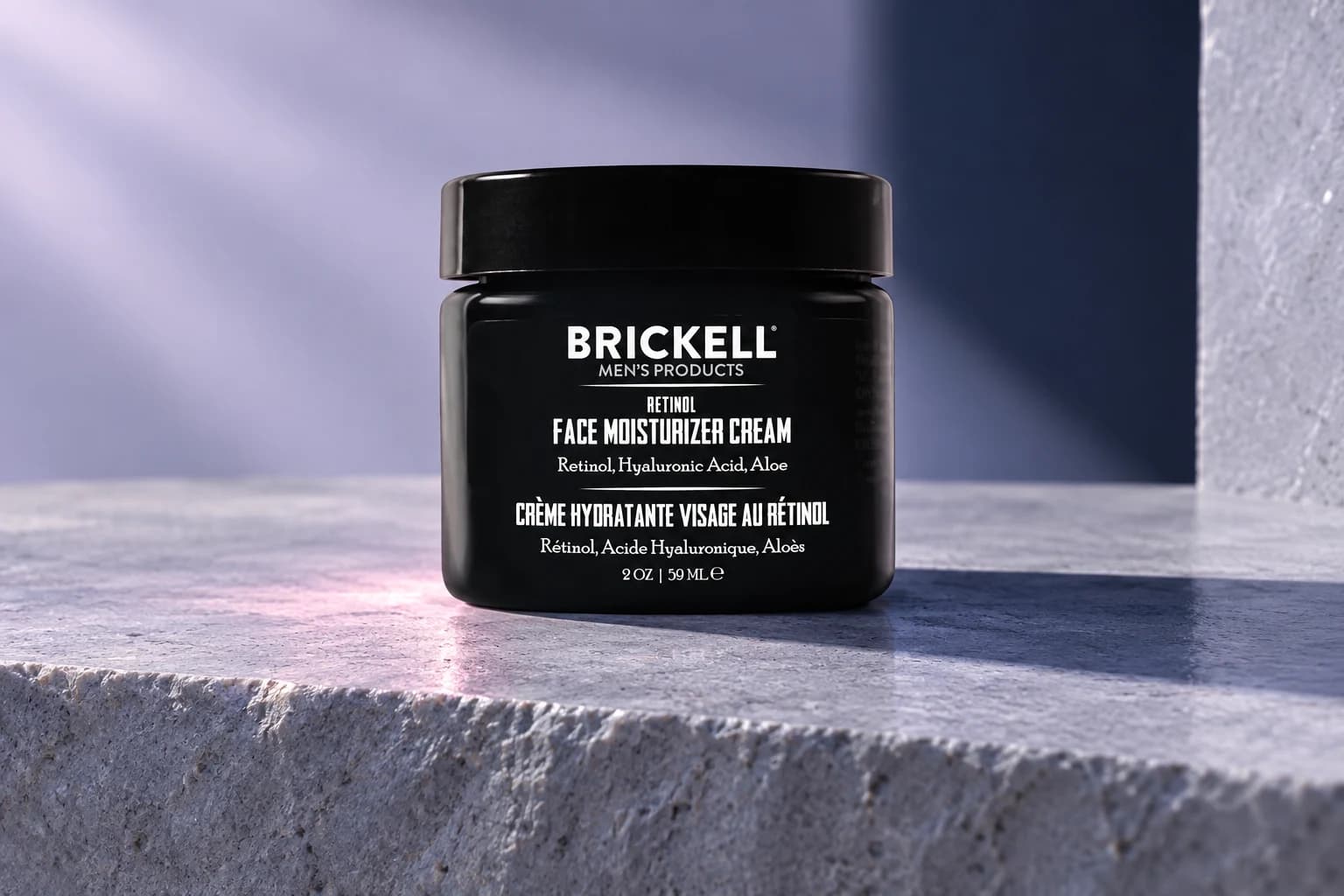 Brickell Retinol Face Moisturizer, Fragrance-free / 2 oz, in an FPC setting