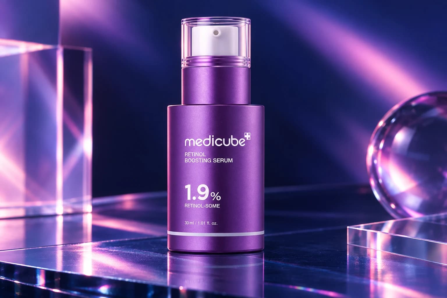 medicube Retinol Boosting Serum, 30ml / Retinol-Some complex, in an FPC setting