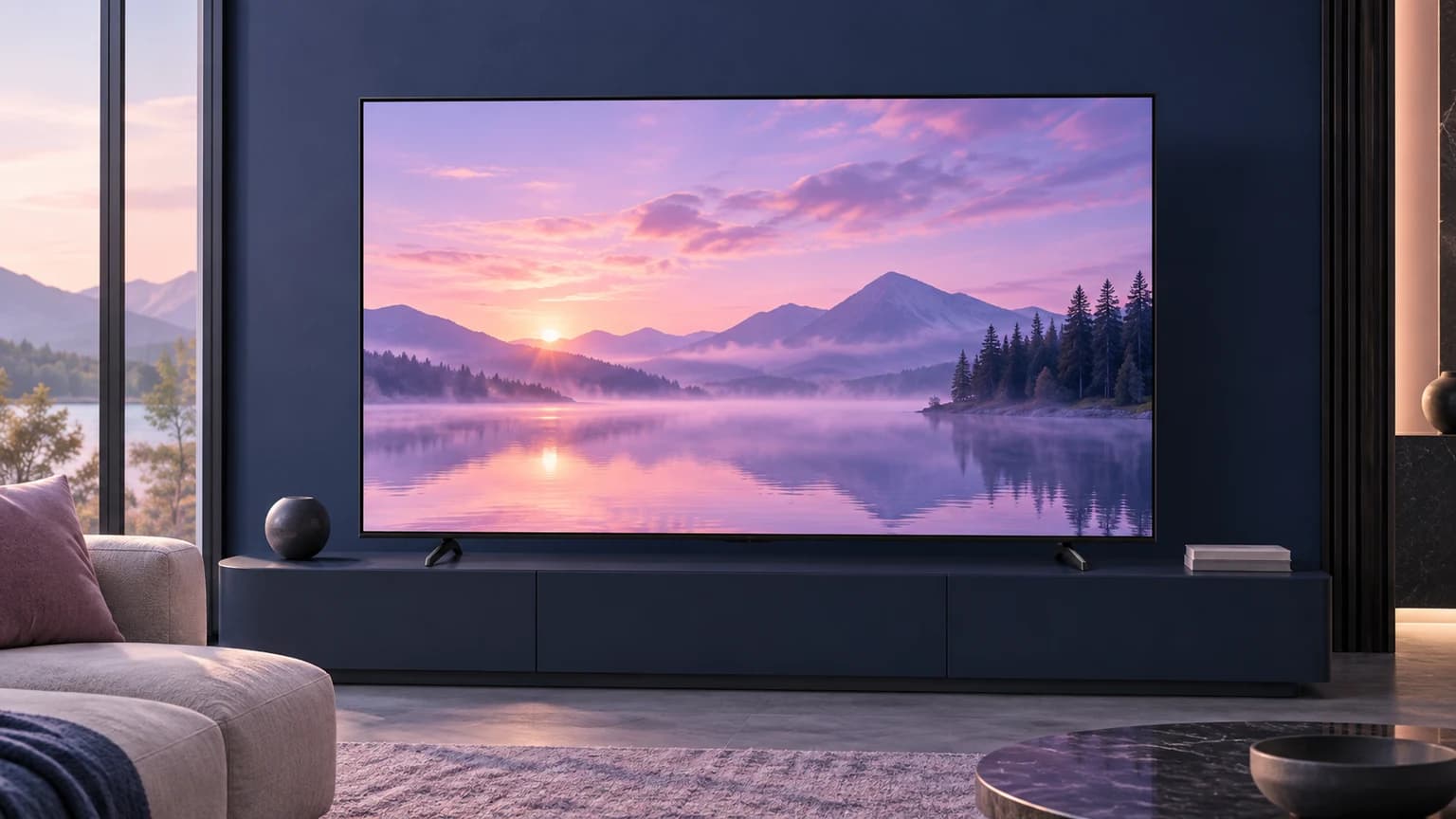 Samsung 75-inch M80H Mini LED TV, 75-inch / 2026, in an FPC setting