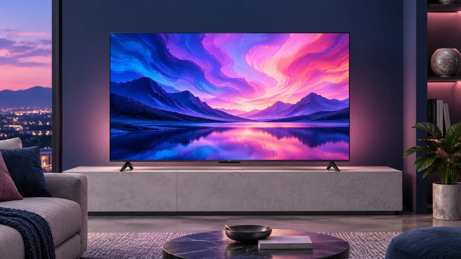 TCL 65-inch T7 QLED Google TV, 65T7 / 65-inch, in an FPC setting