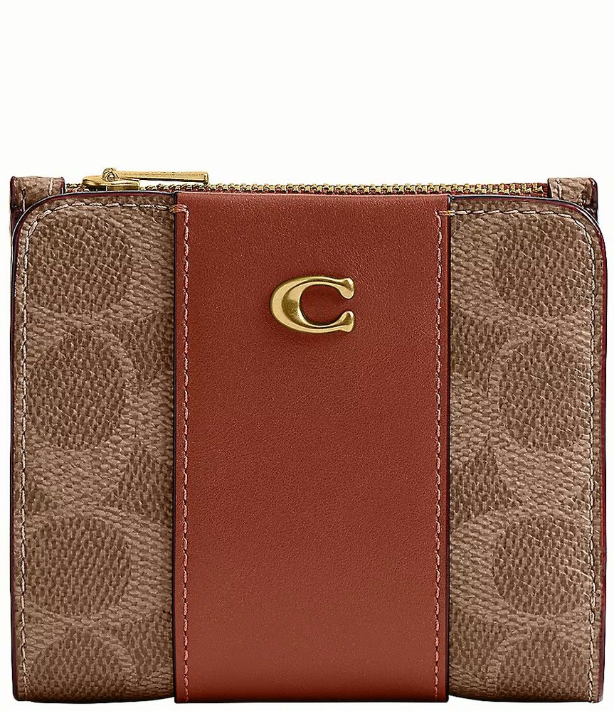 COACH Essential Slim Bifold Wallet (Signature Coated Canvas)